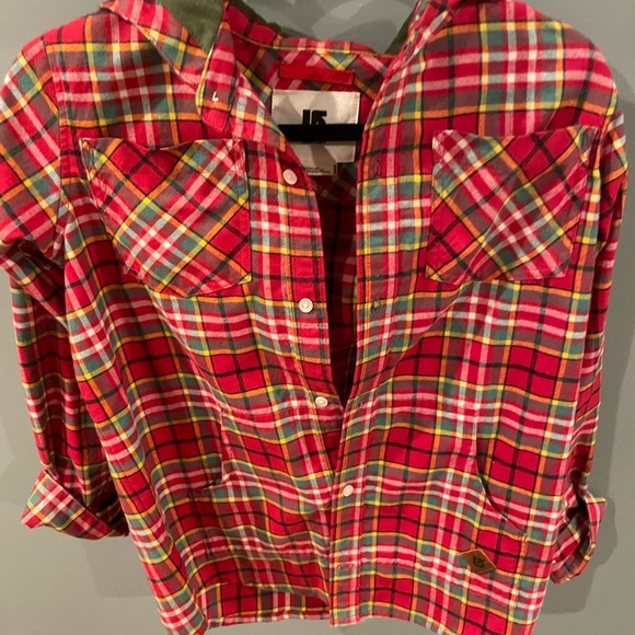 Burton snowboard 🏂 performance hooded flannel L - Picture 1 of 4